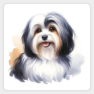 Havanese Watercolor Painting - Beautiful Dog Sticker